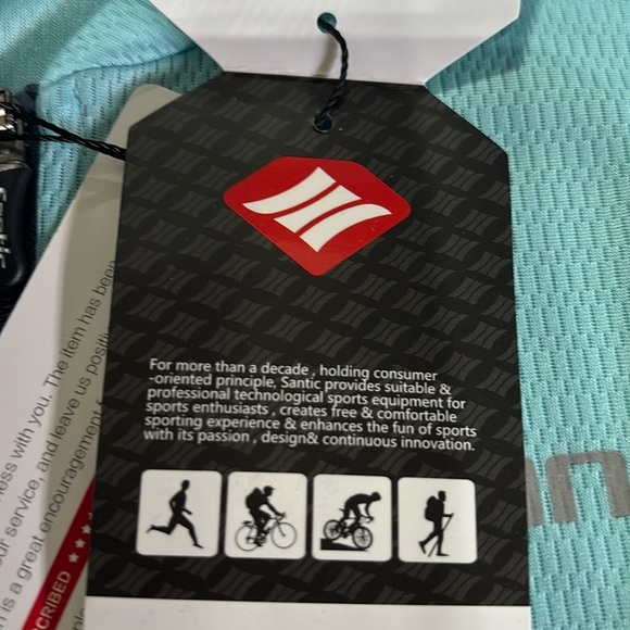 Santic Cycling,Running,hiking,1/4 zip pullover, elastic waist,3 back pocket - Picture 7 of 12